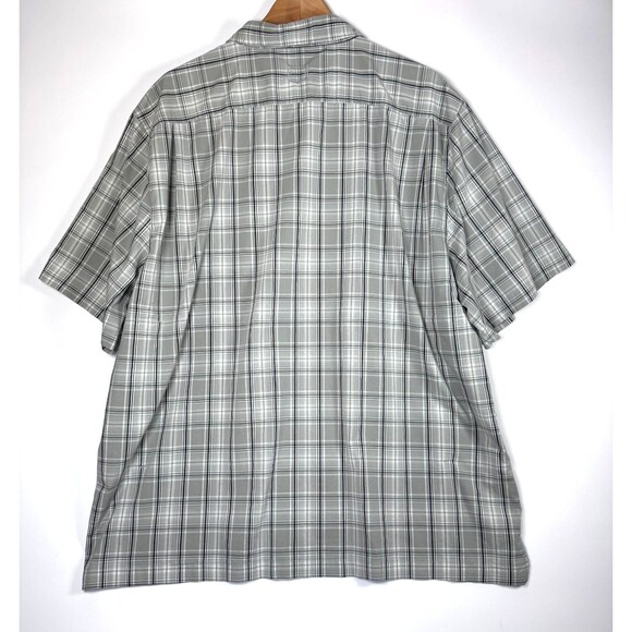 ScotteVest Travel Shirt Mens XXL Gray Plaid Pockets Utility Lightweight Tech - Picture 4 of 15
